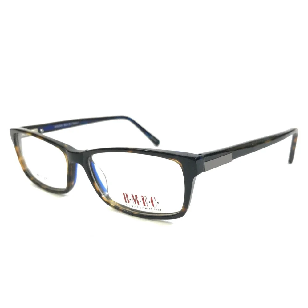 B.M.E.C. Eyeglasses Frames BIG TICKET TORTOISE/BLUE Rectangle Full Rim 56-16-145